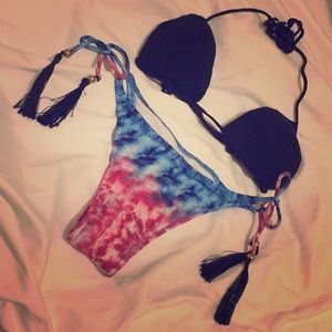 knit top cotton candy swimsuit